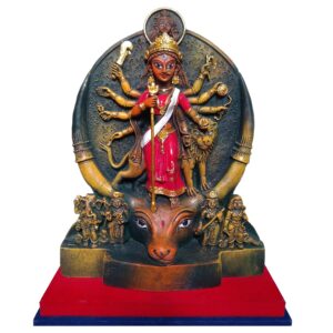 Arushis 13.5 Inch Maa Durga Murti, Goddess Durga Idol, Durga Statue, Sherawali Maa Idol for Gifting & Home Decor | Polyresin Handmade Statue