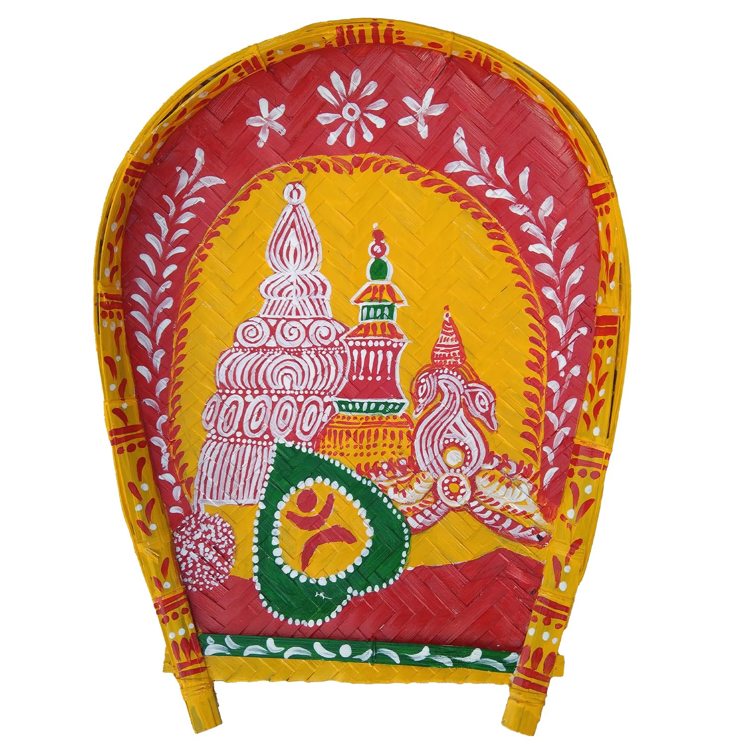Arushis Boron Kulo for Bengali Wedding, Unique Design Marriage, Kulo, Pooja Samagri Keeper Tray, Kulo, Soop, Made of Bamboo 45.7x35.6 cm (18x14inch), Large Size - Image 4