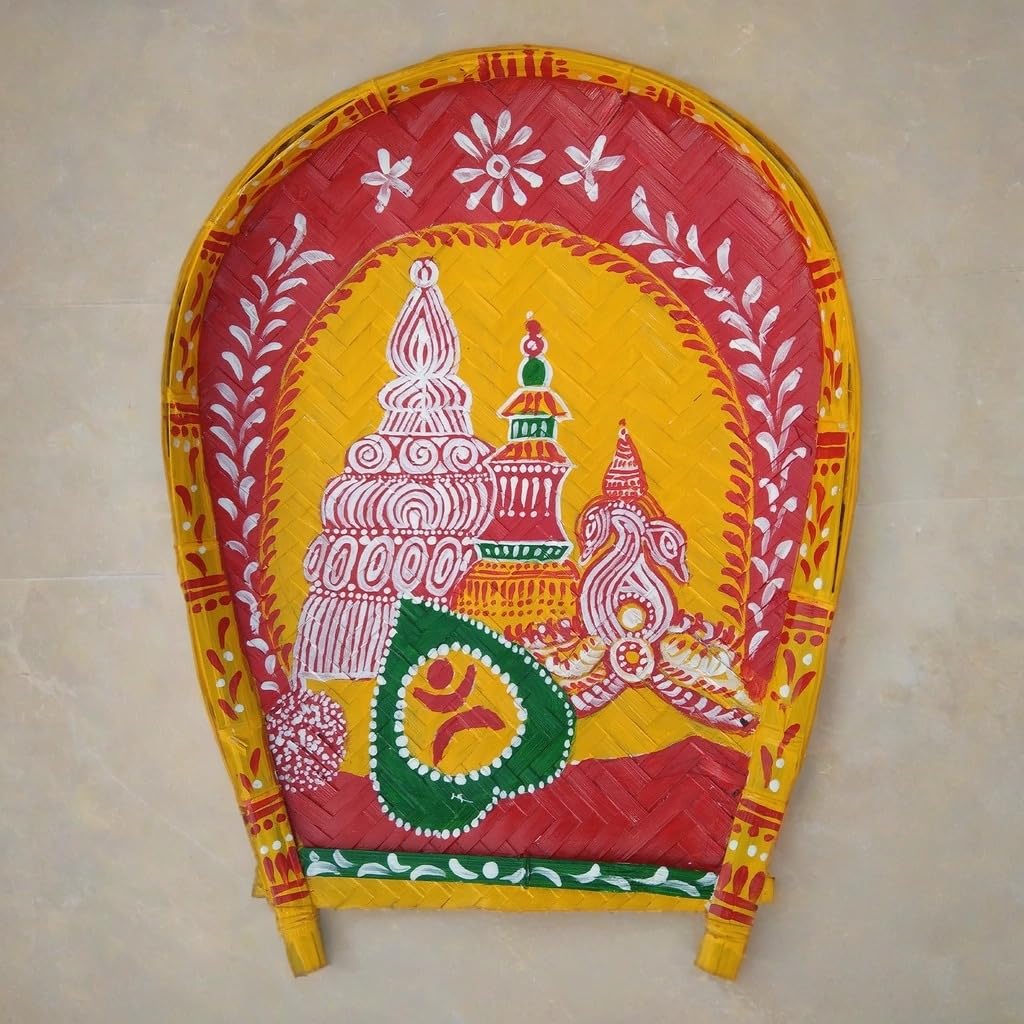 Arushis Boron Kulo for Bengali Wedding, Unique Design Marriage, Kulo, Pooja Samagri Keeper Tray, Kulo, Soop, Made of Bamboo 45.7x35.6 cm (18x14inch), Large Size - Image 7